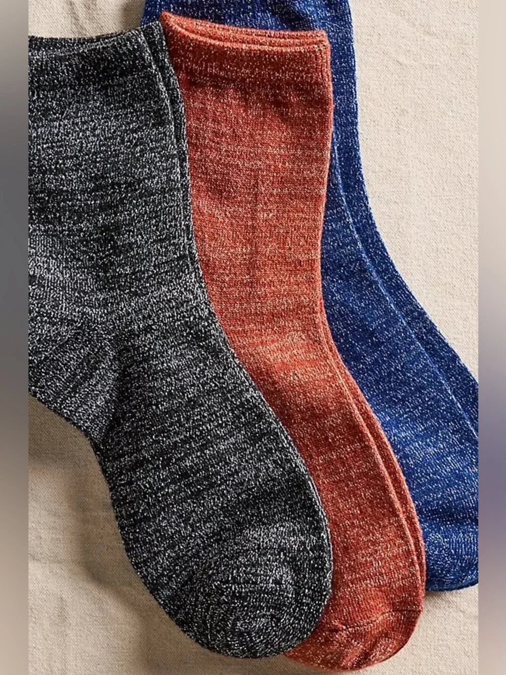 NWT! FP Free People Lurex Sock Bundle